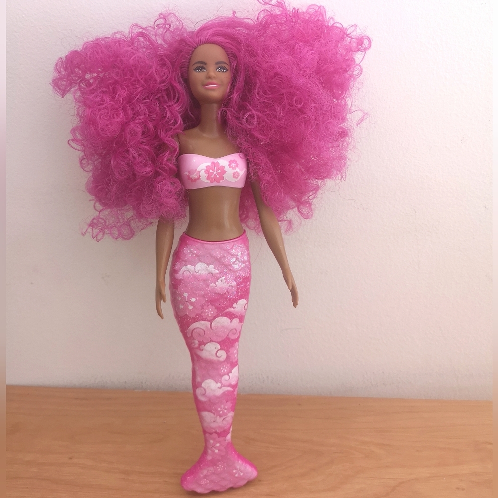 Barbie Mermaid Doll with Curly Hair